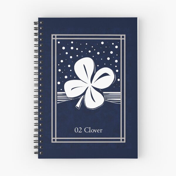 Item preview, Blue Night Lenormand: clover designed and sold by Adriana Juarez.