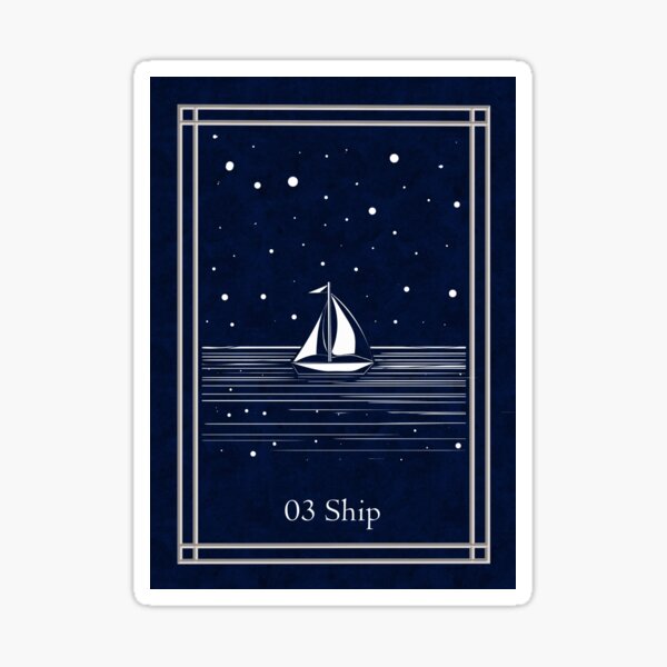 Item preview, Blue Night Lenormand: ship designed and sold by Adriana Juarez.