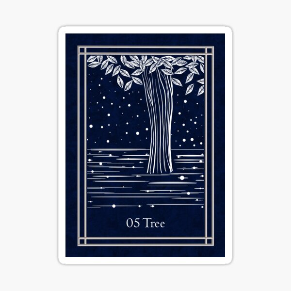 Item preview, Blue Night Lenormand: tree designed and sold by Adriana Juarez.