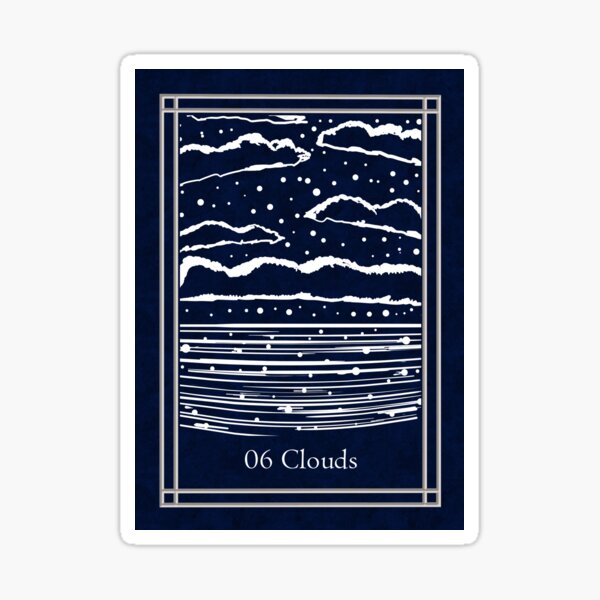 Item preview,  Blue Night Lenormand: clouds designed and sold by Adriana Juarez.