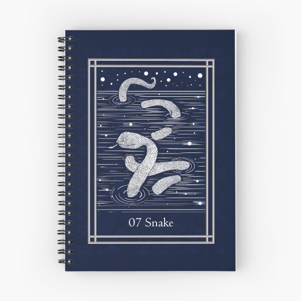 Item preview, Blue Night Lenormand: snake designed and sold by Adriana Juarez.