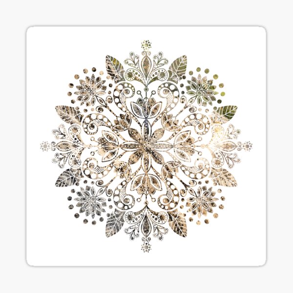 "Bouquet Of Flowers" | Leopard Mandala Sticker