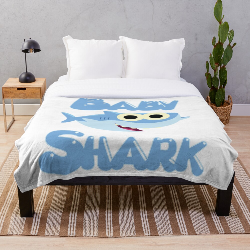 baby shark throw blanket