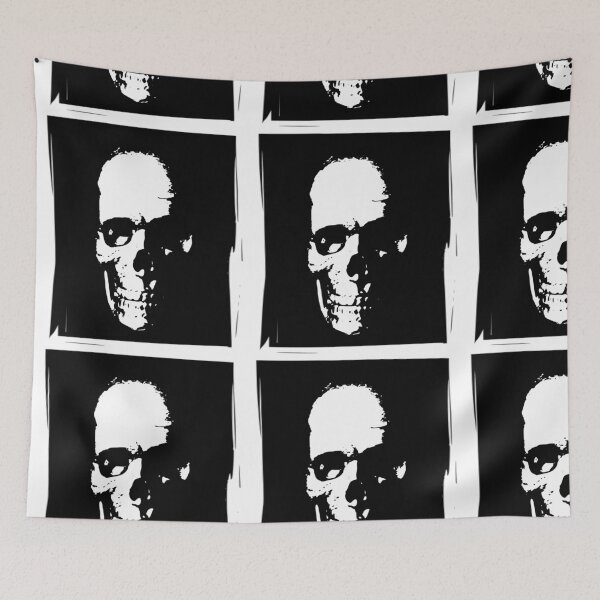 Item preview, Black and White Skull designed and sold by videogamegenius.