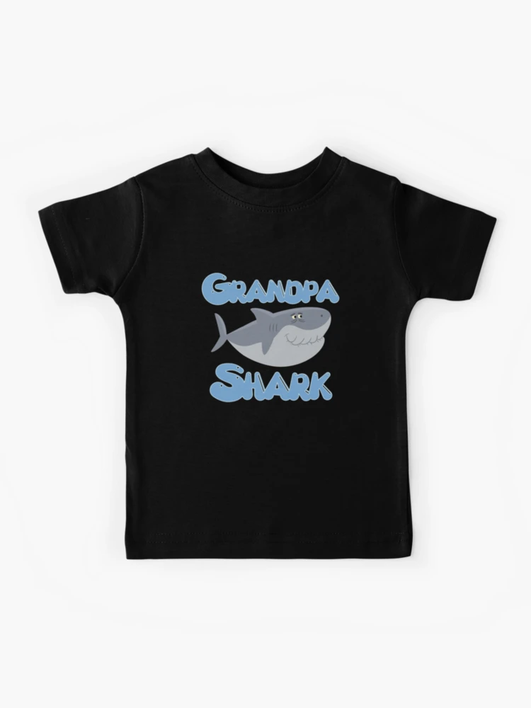 Grandpa Shark Kids T-Shirt for Sale by treszure-chest