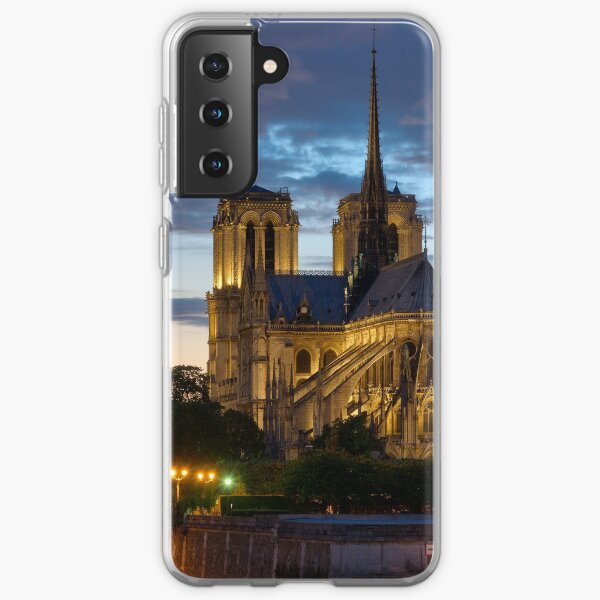 Cathédrale Notre-Dame de Paris la nuit Coque souple Samsung Galaxy