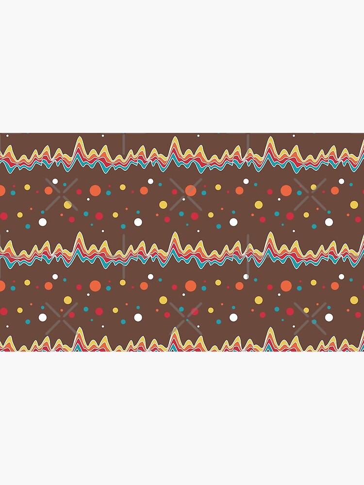 rainbow ecg and colorful confetti on chocolate by nobelbunt