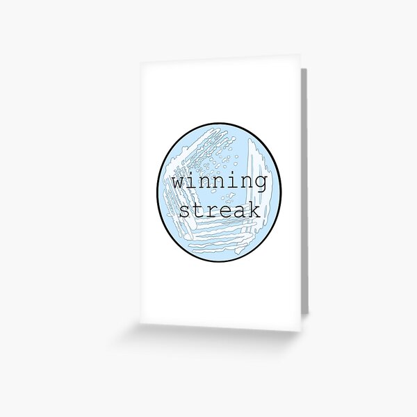 Winning Streak Greeting Card