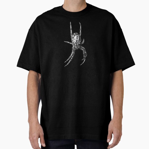 Spinne in schwarz weiß Oversized T-Shirt