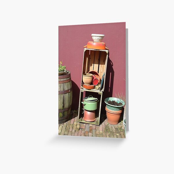 Leaning Tower, Volendam Greeting Card