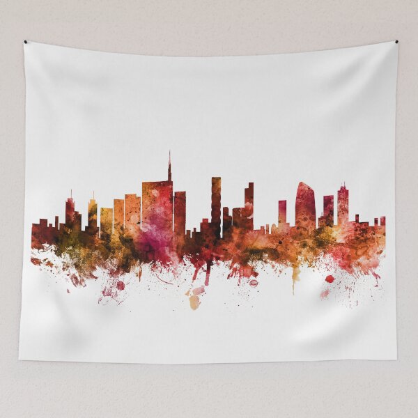 Item preview, Milan Italy Skyline designed and sold by ArtPrints.