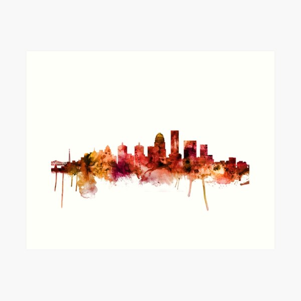 Item preview, Louisville Kentucky City Skyline designed and sold by ArtPrints.