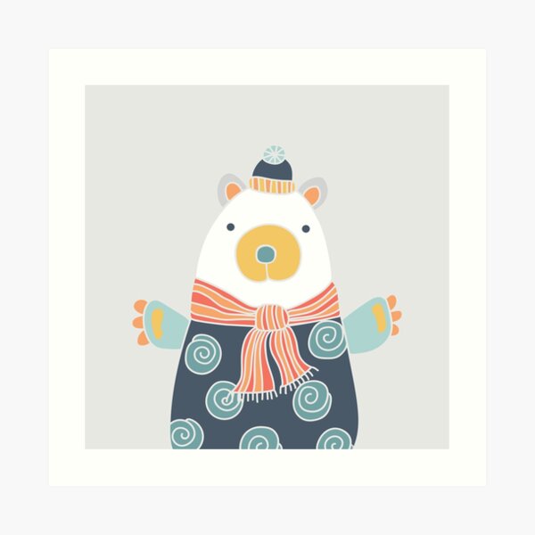 Woodland Bear Art Print
