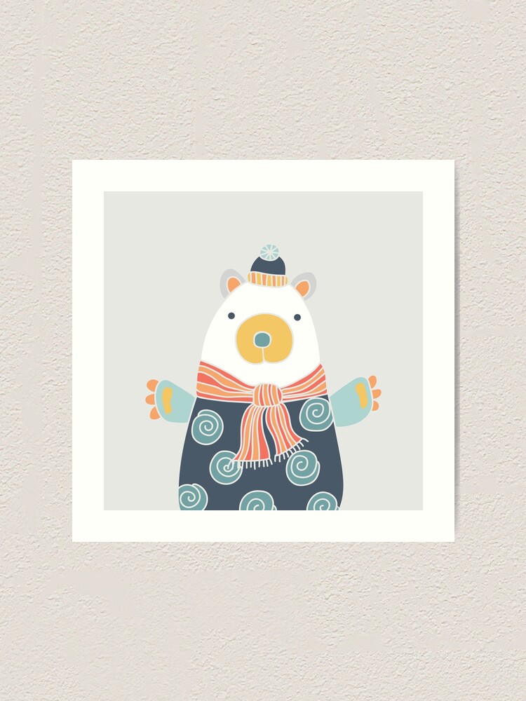 Alternate view of Woodland Bear Art Print