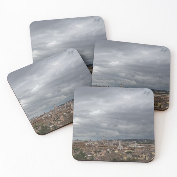 Item preview, Gallivanting Around in Rome Italy - Tempestuous Sky Over the Campanile Studded Skyline designed and sold by Georgia Mizuleva.