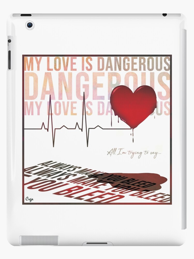 My Love Is Dangerous - Freddie Mercury iPad Case & Skin by Crga-Queen-Art