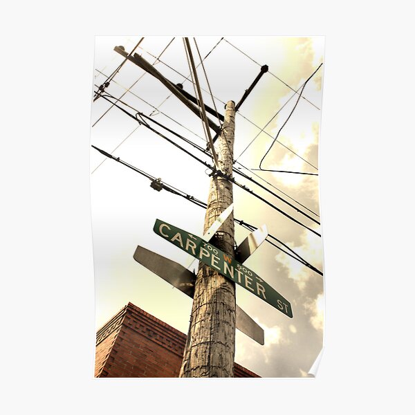 Carpenter Street Cross Poster