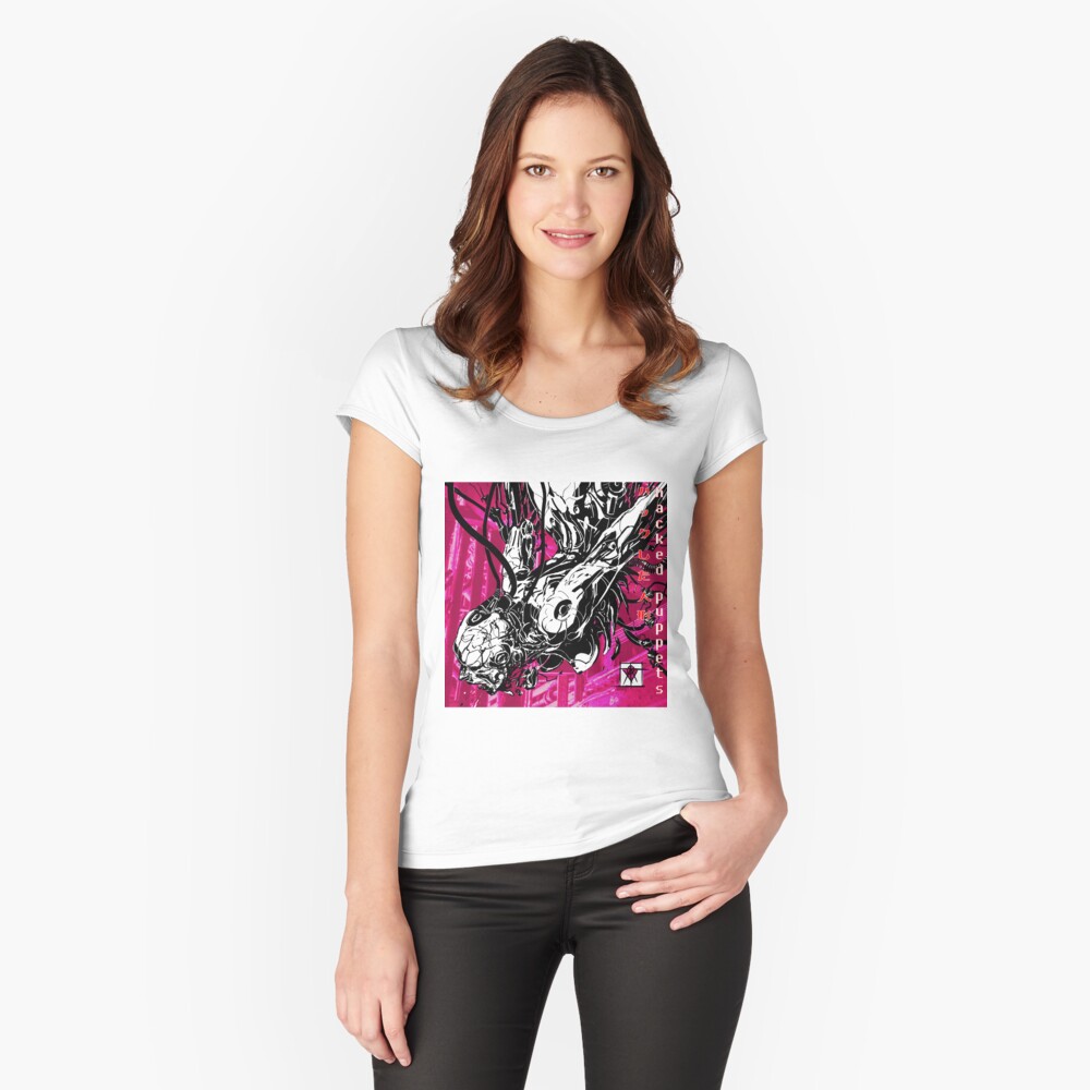 Item preview, Fitted Scoop T-Shirt designed and sold by atomcyber.