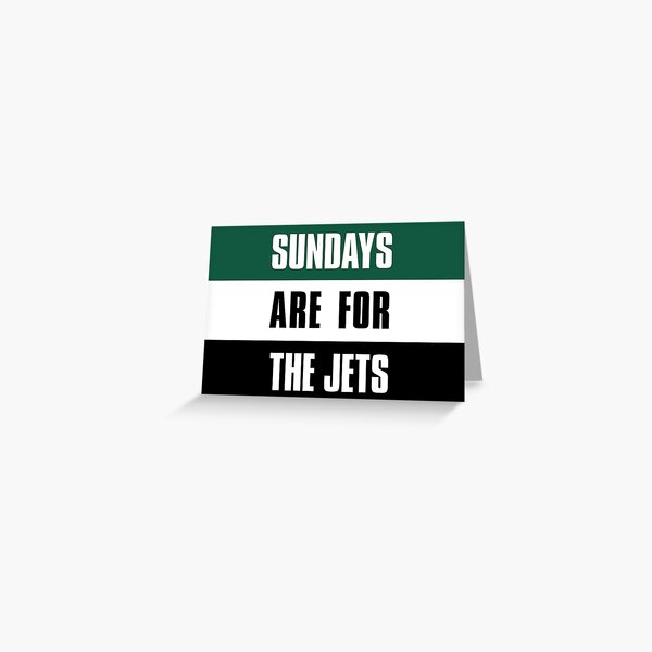 'Sundays are for The Jets, New York Football Fans' Greeting Card for Sale  by elhefe