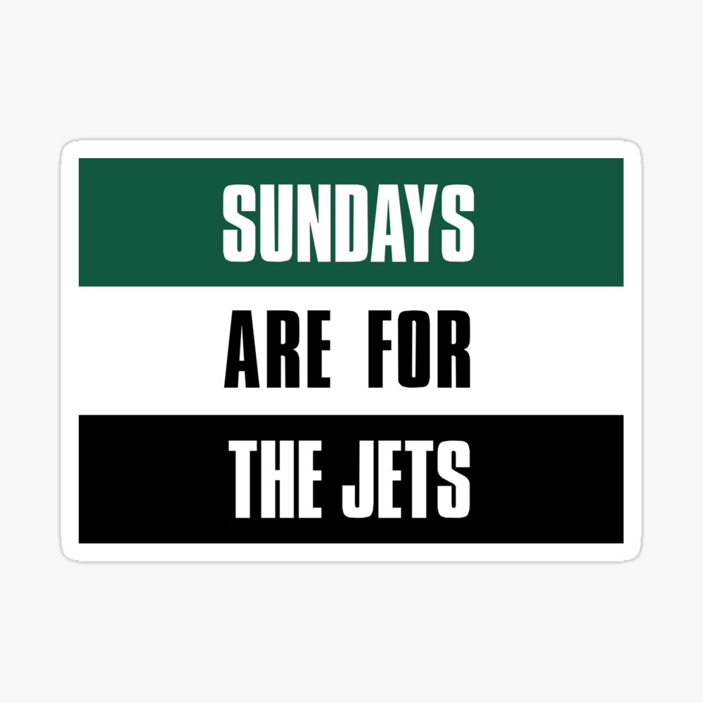 Sundays are for The Jets, New York Football Fans Greeting Card for Sale  by elhefe