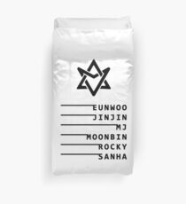 KPOP ASTRO OFFICIAL LOGO AND MEMBERS NAME Duvet Cover