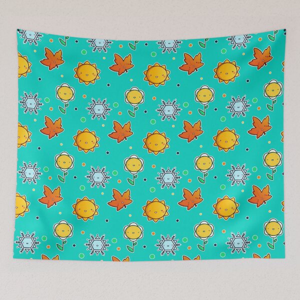 Item preview, Super Cute Seasons Pattern - Kawaii Pattern designed and sold by perdita00.