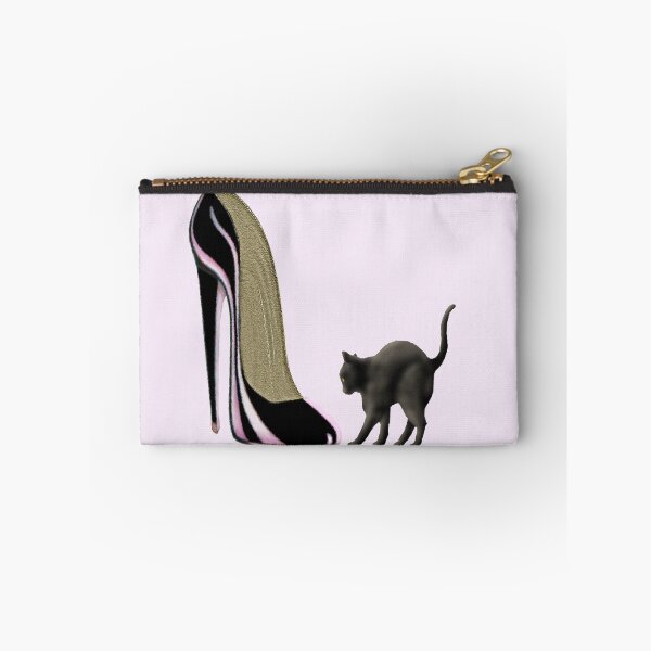 Item preview, Black Scardey Cat and Stiletto Shoe Art designed and sold by ckeenart.