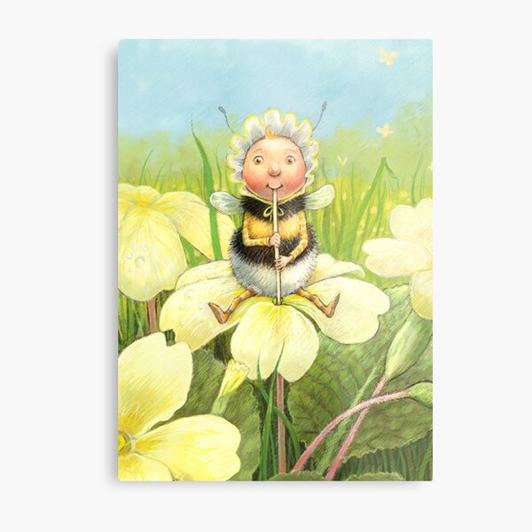 'Beebod' - cute bee-pixie Metal Print