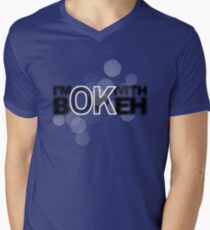 I'm ok with Bokeh! Men's V-Neck T-Shirt