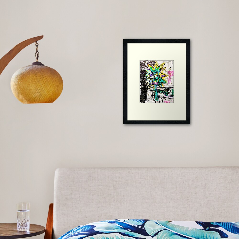 Rick Sanchez Riding Dirty Framed Art Print