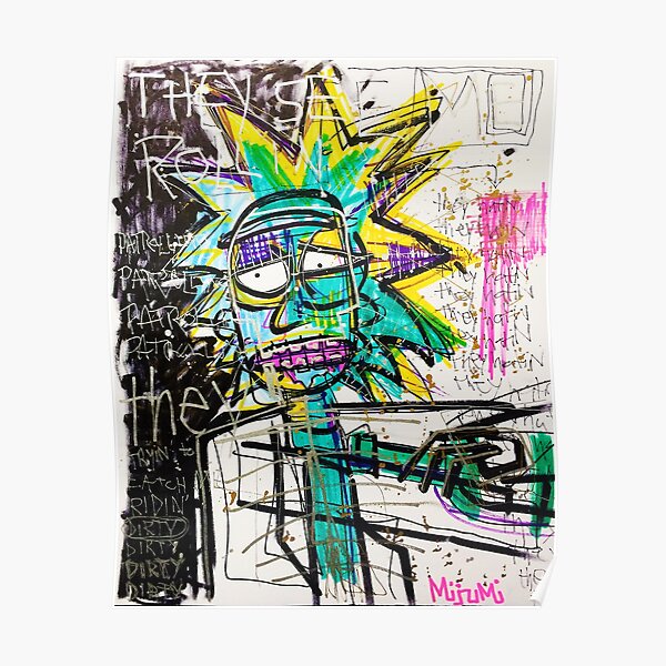 Rick Sanchez Riding Dirty Poster