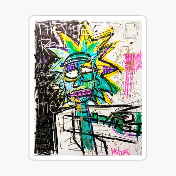 Rick Sanchez Riding Dirty Sticker