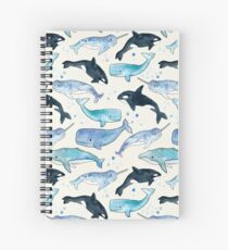 Wale, Orcas und Narwale Spiralblock