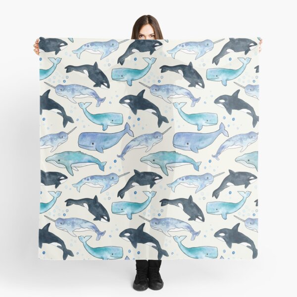 Whales, Orcas & Narwhals Scarf