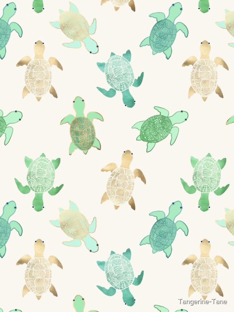 Gilded Jade & Mint Turtles by Tangerine-Tane