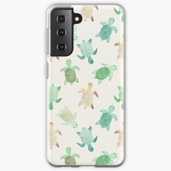 Vergoldete Jade & Mint Turtles Samsung Galaxy Flexible Hülle