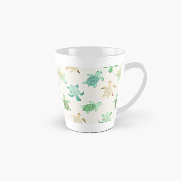Gilded Jade & Mint Turtles Tall Mug