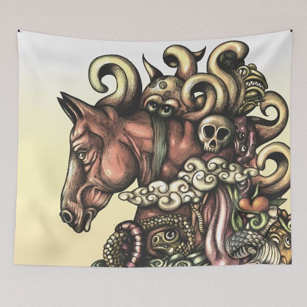 Item preview, Horse Doodle Flat designed and sold by fakeface.