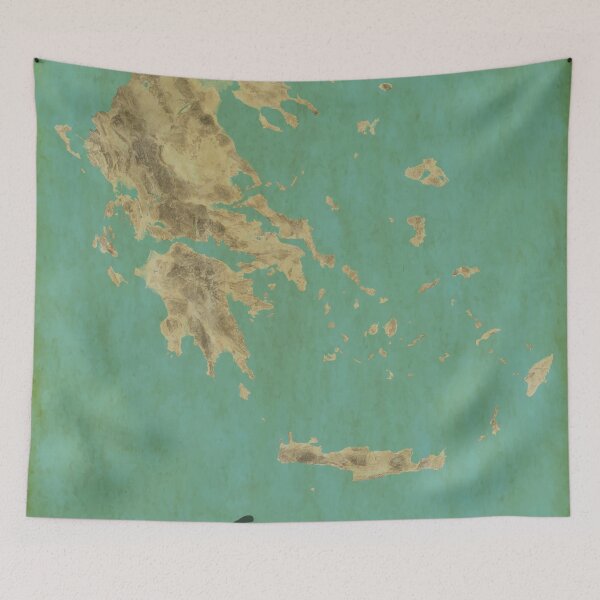 Item preview, Historical-styled Map of Greece designed and sold by Henrik Gulliksen Schüller.