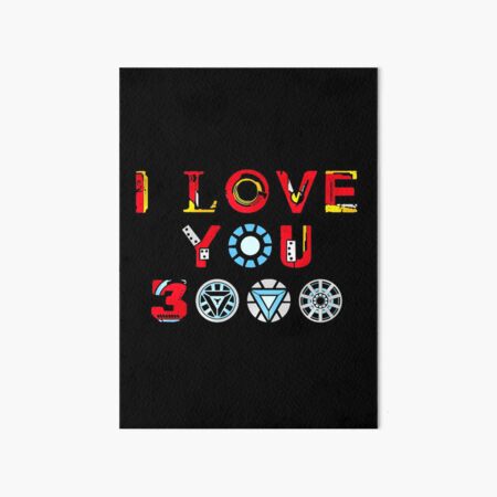 I Love You 3000 V2 Art Board Print By Vanhand Redbubble