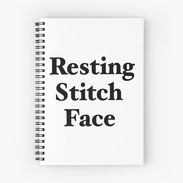 Item preview, Resting stitch face in black designed and sold by Asrais.