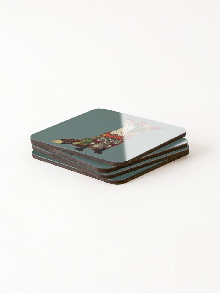 Alternate view of fox love Coasters (Set of 4)
