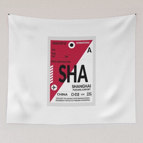 Item preview, Travel sticker, Baggage label Shanghai designed and sold by Froeschchen.