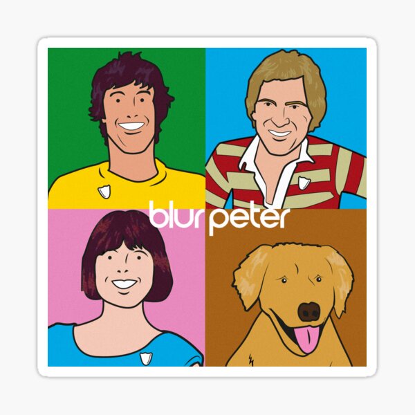 Blur Peter - The eighties Sticker