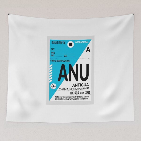 Item preview, Travel sticker, Baggage label Antigua designed and sold by Froeschchen.