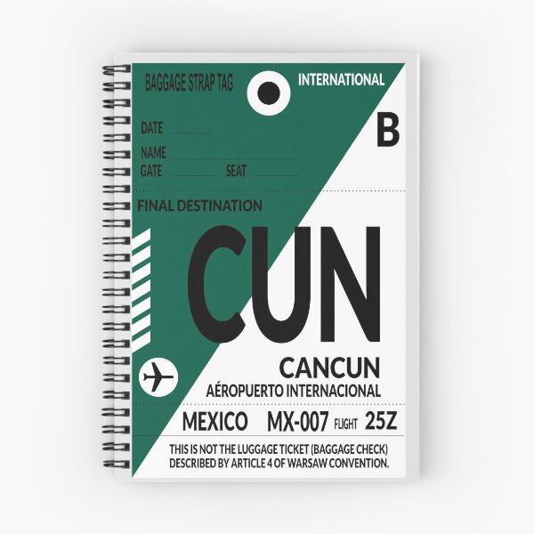 Item preview, Travel sticker, Baggage label Cancun designed and sold by Froeschchen.