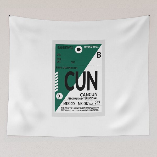 Item preview, Travel sticker, Baggage label Cancun designed and sold by Froeschchen.