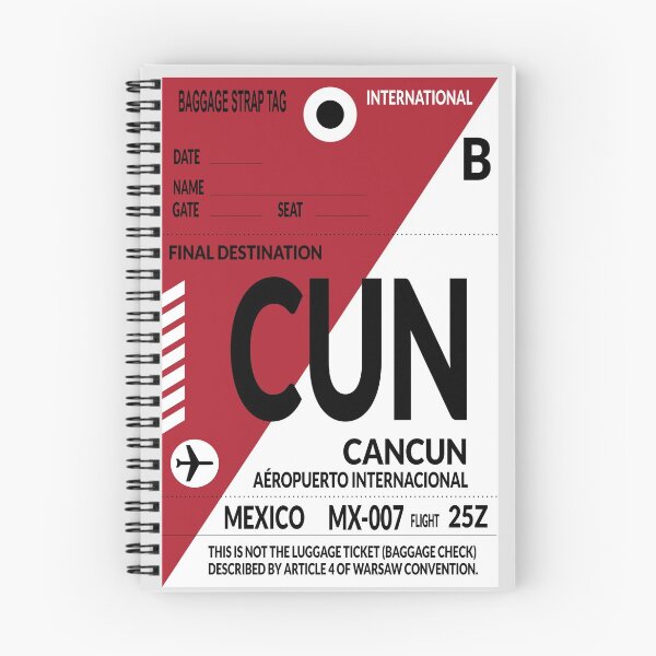 Item preview, Travel sticker, Baggage label Cancun designed and sold by Froeschchen.