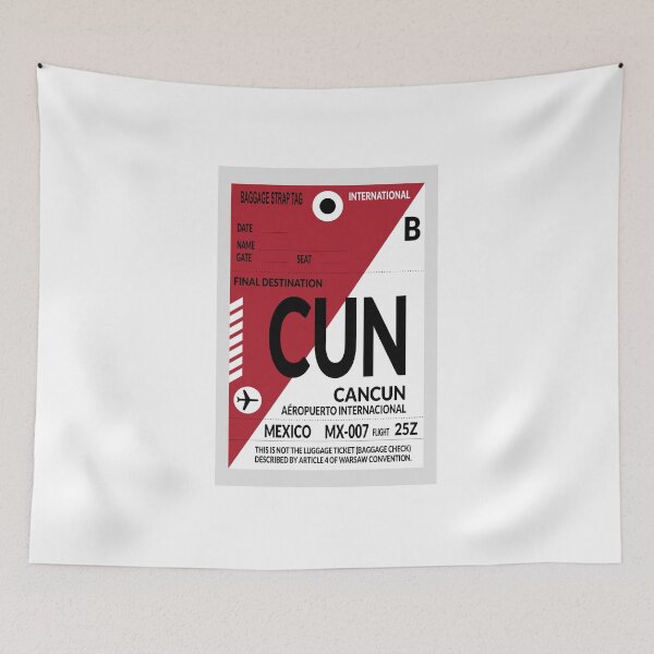 Item preview, Travel sticker, Baggage label Cancun designed and sold by Froeschchen.