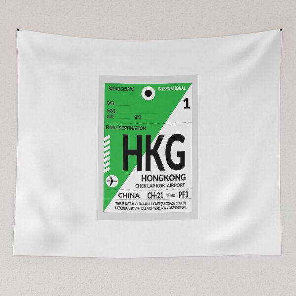 Item preview, Travel sticker, Baggage label Hong Kong designed and sold by Froeschchen.